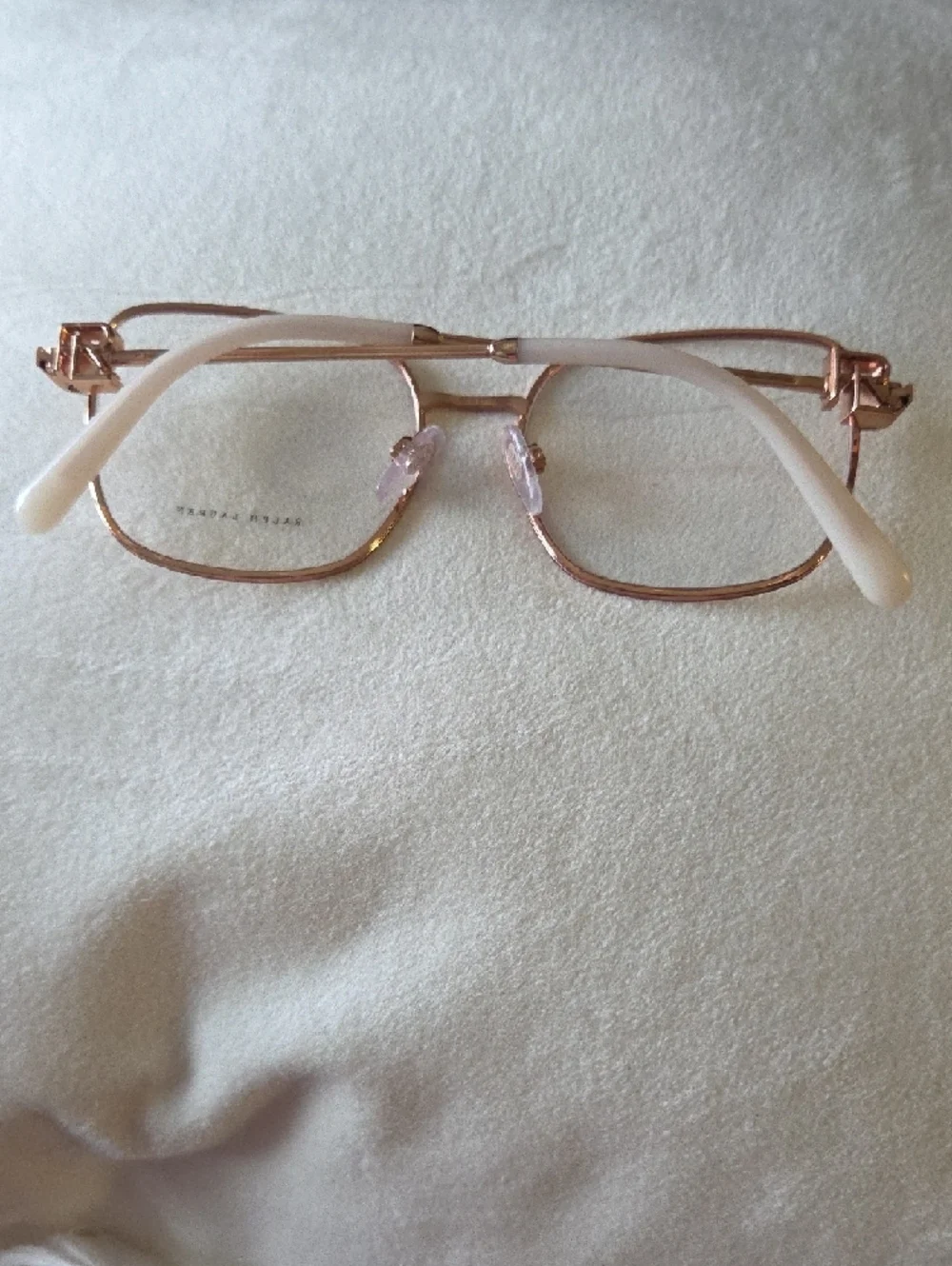 Ralph Lauren Rose Gold Square Metal Glasses RL5128 9329